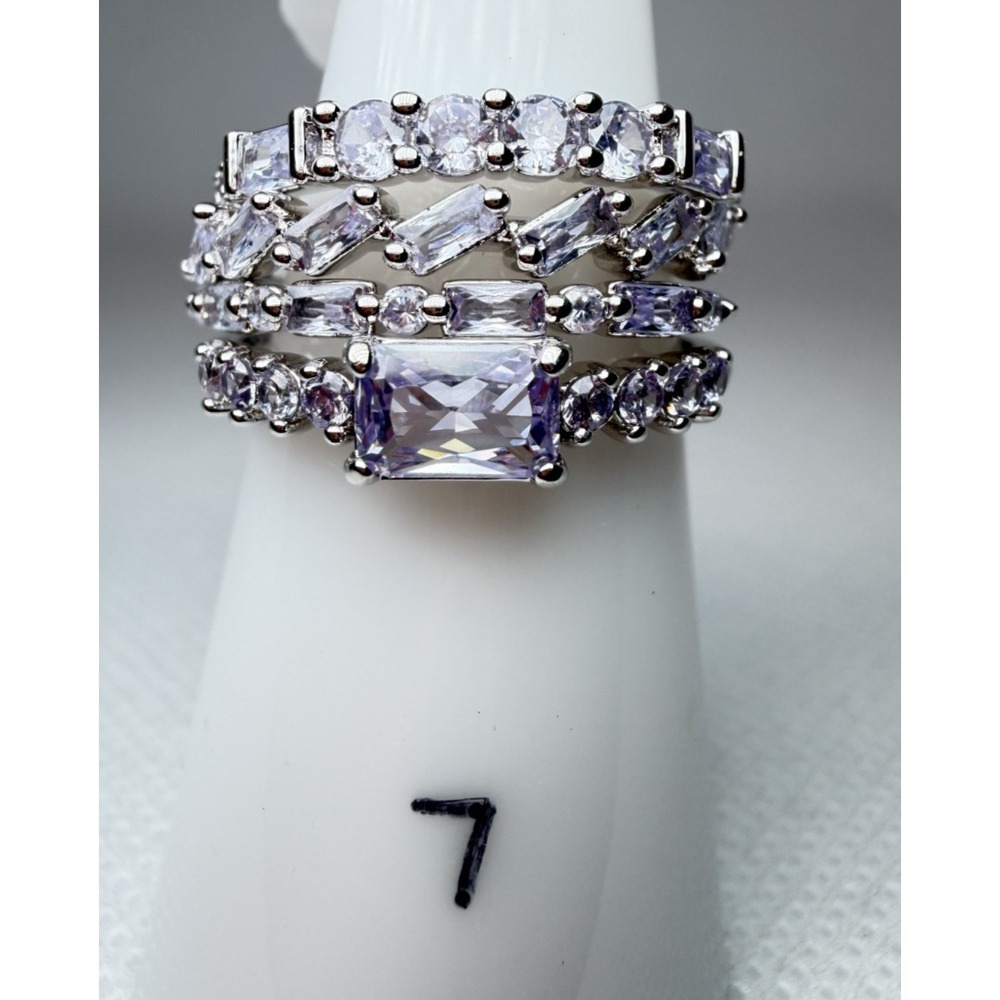 Bomb Party Delicates Ring Set RG55375 Named After No One Lavender Topaz Size 7